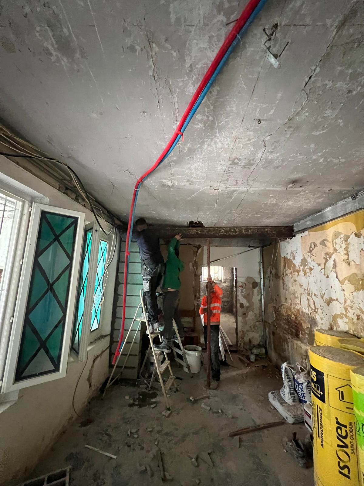 Jardin avant aménagement extérieur à Strasbourg - Terrain en travaux